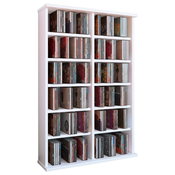 Mömax Regal za CD-je Ronul, Bela, 60 Cm