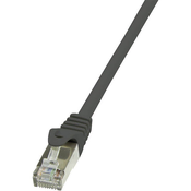 LogiLink RJ45 omrežni kabel CAT 6U / UTP [1x RJ45 konektor - 1x RJ45konektor] 0,25 m rumen,ognjeva