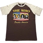 The Who Invades America Raglan Brown & Natural XL Majica
