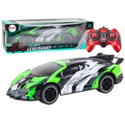 slomart LEAN TOYS RC Avto Šport 1:10 s lučmi, zelena