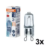 SET 3x sijalica za rernu HALOPIN G9/25W/230V 2700K - Osram