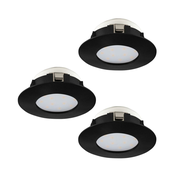 Eglo 900744 - SET od 3 LED ugradnih svetala za kupatilo PINEDA, LED/4,9W/230V, IP44