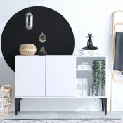 Hanah Home Komoda Galaxy 120x80x40cm Bela