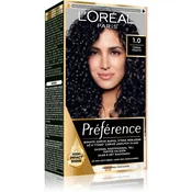 L’Oréal Paris Préférence barva za lase odtenek 1 Black 1 kos