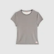 LEVIS  Majica DRY GOODS SS POINTELLE TEE BLACKS mešane barve