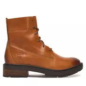 Timberland za ženske. TB0A43AXEM41 Rjavi usnjeni škornji Brimfield (37.5 W), Rjava, Ravna stran, Čipke, Priložnostno