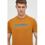 Športna kratka majica Mammut Trovat Logo oranžna barva