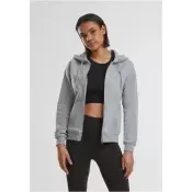 Womens classic gray zippered hood