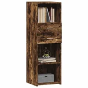 vidaXL Visoka omara dimljeni hrast 40x42,5x124 cm inženirski les