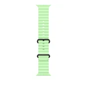 49mm Neon Green Ocean Band - Black Titanium Finish