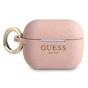 Guess Etui Guess Silicone Glitter za AirPods Pro - roza