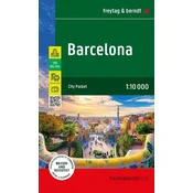shumee Barcelona 1:10.000. Vodoodporni zemljevid / Zemljevid mesta. Objavljeno 2024. Freytag & Berndt
