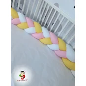 Bubamara037 Pletenica za krevetac, trostruka 360cm, Šarena