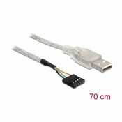 DELOCK Delock kabel USB 2.0 TipA - 5 pin 0,7m bel 83078, (21028122)