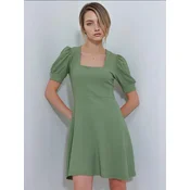 Bigdart Pletena obleka Strickkleider pastelno zelena