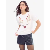 Lipsy Pulover zlata/živo rdeča/črna/bela