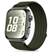 Tech-protect Nylon pašček za Huawei Watch Fit 3 / 4 / 4 Pro / 5 / 5 Pro, military green