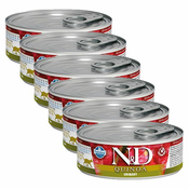 Konzerva Farmina N&D cat Quinoa Urinary 6x80 g, 5+1 GRATIS