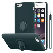 Cadorabo CADORABO Ohišje, združljiv z Apple v tekoči zeleni barvi - zaščitni pokrov iz fleksibilnega silikona TPU z obročem, (20586765)
