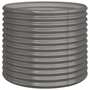 Vrtna sadilica od pocincanog celika 80 x 80 x 68 cm siva