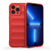 MaxMobile maskica za iPhone 15 PRO HARD PROTECTION WAVES: crvena
