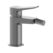 KFA Armatura 4527-015-61 - Pipa za bide + odtok MALAGA metalna siva