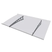 Gutta Nadstrešek Pico Top 140 Pocinkan/prozoren 140 cm x 90 cm x 6 cm