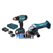 MAKITA set orodja DDF453R25AKC (DDF453Z, DGA452Z)