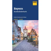 ADAC Bundesländerkarte Deutschland 12 Bayern 1:300.000