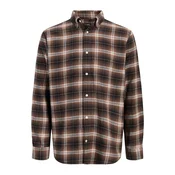 JACK & JONES Srajca JJEField čokolada / črna / bela