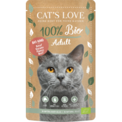 CATS LOVE Mokra mačja hrana ADULT - BIO govedina - 100 g