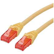 ROLINE Roline 21.15.2521 RJ45 omrežni kabel\, Patch kabel CAT 6 U/UTP 1.00 m rumena 1 kos, (20420419)