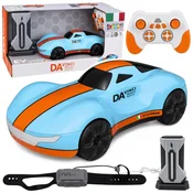 slomart RC avto LEAN TOYS, upravljanje z gestami, luči in dim, modri