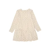 LilAtelier Obleka NMFLAGO ecru / siva / temno zelena