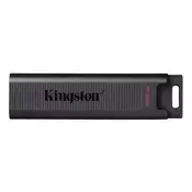 USB C disk Kingston 256GB DT Max, 3.2 Gen2, 1000/900MB/s, kovinski, drsni priključek
