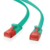 helos Patchkabel Cat.6 Ultraflach U/UTP AWG 32 grün 1,0m