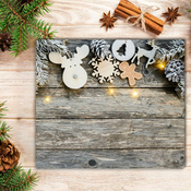 tulup.si Steklena podloga za rezanje Božično drevo Božič darila Ornament 60x52 cm