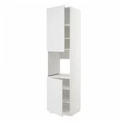 METOD Vis.elem.pecn.s 2vrata/policama, bela/Stensund bela, 60x60x240 cm