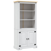 vidaXL Kredenca mehiška borovina Corona Range bela 80x40x170 cm