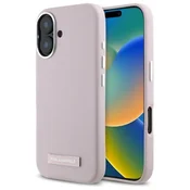 shumee Karl Lagerfeld trdi ovitek za iPhone 16 roza MagSafe
