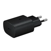 SAMSUNG mrežni punjac, Type-C prikljucak, 25 W, PD brzo punjenje 3.0, CRNA EP-TA800NBEGEU