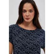 Marisse Womens Shirt L-Ko-4044 Navy