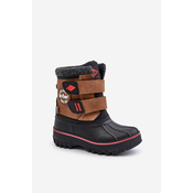 Childrens snow boots with Velcro Lee Cooper Camel