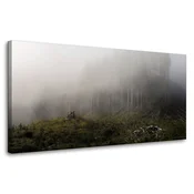 shumee Platno Narava Megla v gozdu 80x40 cm