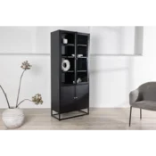 Venture Design Knjižna omara Bakal 80x40.5x190 cm črna