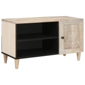 TV Jedinice s policom Bijelo 80 x 33 x 46 cm Konstruirano drvo