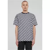 Mens T-shirt Oversized Check black/white