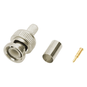 BNC konektor 75 ohm RG59 za vpenjanje Cu