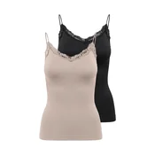 ONLY Top ONLVICKY nude/črna