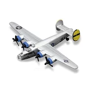 Maisto - Fresh Metal Tailwinds - letala, B-24 Liberator, srebrna